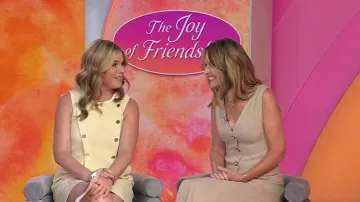 Claudie Pierlot Button-detailing Mini Dress worn by Jenna Bush Hager as seen in Today with Jenna & Friends on May 19, 2025