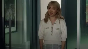 L'Agence Masaki Sweater worn by Leah Power (Alice Lee) as seen in Suits LA (S01E12)
