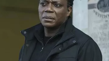 Peacemaker S02 Chukwudi Iwuji Black Jacket worn by Clemson Murn (Chukwudi Iwuji) in Peacemaker (S01)