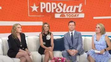 Stella McCartney Cotton Applique Detail Sleeveless Pencil Dress worn by Savannah Guthrie as seen in Today on May 20, 2025