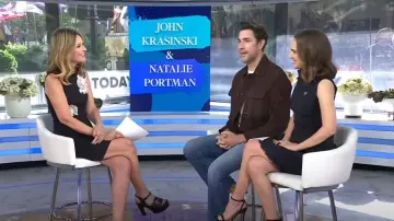 Gucci Cutout Platform Heeled Sandals worn by Savannah Guthrie as seen in Today on May 20, 2025
