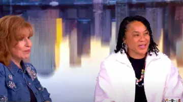 Gucci Poppy Fil Coupe acquard Jacket worn by Dawn Staley as seen in The View on May 20, 2025