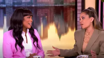 Reiss Raine One-Button Blazer worn by Angela Bassett as seen in The View on May 20, 2025