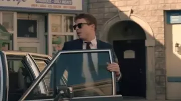 American Optical Sirmont - Black / Gunmetal - Grey Polarized worn by Special Agent Bernard 'Randy' Randolf (Caleb Foote) as seen in NCIS: Origins (S01E17)