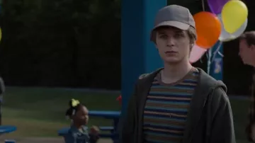 Levi's Striped Classic Pocket T-Shirt worn by Jamie Reed (Parker Daniel Queenan) as seen in Found (S02E21)