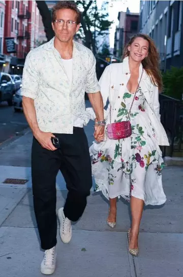 Chanel Crystal Flap Bag worn by Blake Lively in NYC on May 19, 2025