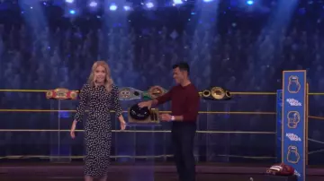 Dolce & Gabbana Polka Dot Cady Sheath Dress worn by Kelly Ripa as seen in LIVE with Kelly and Mark on May 16, 2025