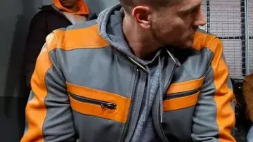 Law & Order Organized Crime Brent Antonello Cafe Racer Jacket worn by Jamie Whelan (Brent Antonello) in Law & Order: Organized Crime (S03)