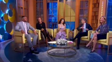 Tibi Polka Dot Long Sleeve Silk Blouse worn by Lara Spencer as seen in Good Morning America on May 21, 2025