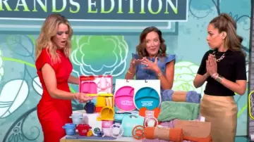 Ba&sh Vayea Denim Midi-Dress worn by 
Tunno Buelow as seen in The View on May 21, 2025
