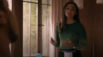 Michael Lauren Alick Long Sleeve Tee worn by Nyla Harper (Mekia Cox) as seen in The Rookie (S07E10)
