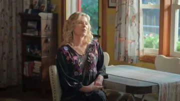 Johnny Was Toni Tiered Embroidered Maxi Dress worn by Lynda Boyd as seen in Sullivan's Crossing (S03E03)