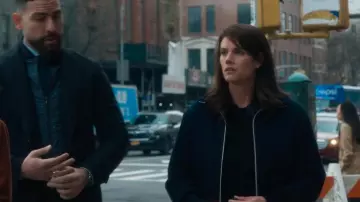 Herno Cashmere and Wool Shaker Stitch Jacket worn by Maggie Bell (Missy Peregrym) as seen in FBI (S07E20)