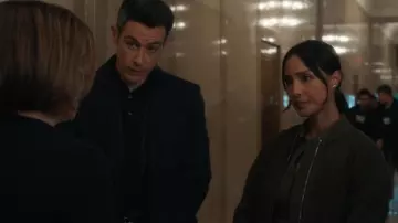 AllSaints Orten Jacket worn by Dani Rhodes (Emily Alabi) as seen in FBI (S07E20)