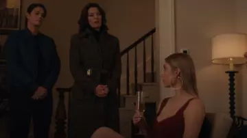 Aggi By Halewski Coat Meryl Brunette worn by Isobel Castille (Alana de la Garza) as seen in FBI (S07E21)