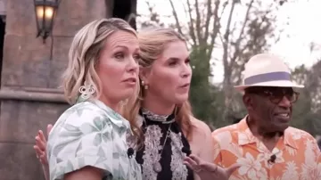 Lisi Lerch Chloe Raffia Drop Earring worn by Dylan Dreyer as seen in Today on May 21, 2025