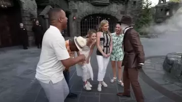 Cole Haan Grand Ambition Ayer Leather Platform Wedge Sandals worn by Dylan Dreyer as seen in Today on May 21, 2025