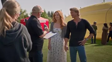 John Varvatos Memphis Waffle Henley worn by Cal Jones (Chad Michael Murray) as seen in Sullivan's Crossing (S03E04)