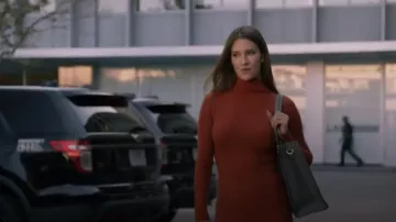 Charter Club Women's 100% Cashmere Turtleneck Midi Sweater Dress, Created for Macy's worn by Heather Marie (Amanda McCants) as seen in The Rookie (S07E14)