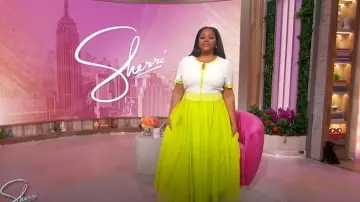 Toccin x RTR Short Sleeve Cardigan worn by Sherri Shepherd as seen in Sherri on May 20, 2025