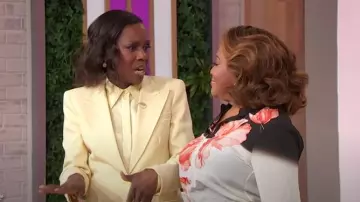 Alice + Olivia Brady Silk Blouse worn by Sherri Shepherd as seen in Sherri on May 21, 2025