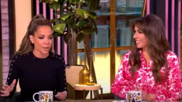 Cara Cara Robin Floral Cotton Mini Shirtdress worn by Alyssa Farah Griffin as seen in The View on May 22, 2025