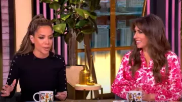 Stella McCartney Knitted Midi Dress worn by Sunny Hostin as seen in The View on May 22, 2025