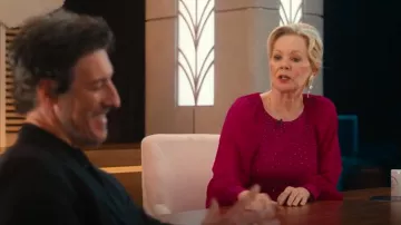 Ever Faith Women's Austrian Crystal Gorgeous Tear Drops Wedding Dangle Clip-on Earrings worn by Deborah Vance (Jean Smart) as seen in Hacks (S04E09)