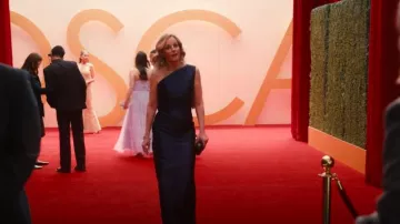 Solace London Kira Maxi Dress worn by Winnie Landell (Helen Hunt) as seen in Hacks (S04E09)
