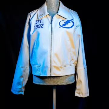 NHL Tampa Bay Lightning 2025 WAGs Playoff Jacket of Ben Weiner on the Instagram account @jeaniusjackets