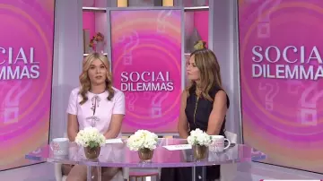 L'Agence Kylo Belted Shirtdress worn by Savannah Guthrie as seen in Today with Jenna & Friends on May 23, 2025