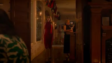 Christian Louboutin Sandaloo 130 Suede Sandals worn by Devon DeWitt (Meghann Fahy) as seen in Sirens (S01E01)