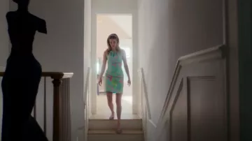 Christian Louboutin Mamaflirt 30 Leather Slingback Pumps In Purple worn by Devon DeWitt (Meghann Fahy) as seen in Sirens (S01E02)