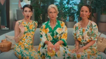 Carolina Herrera Popeline Midi Dress worn by Andrea (Taylor Shurte) as seen in Sirens (S01E03)