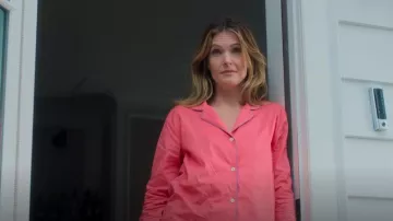 Pour Les Femmes Sport Cotton Long 2-Piece Pajama Set worn by Devon DeWitt (Meghann Fahy) as seen in Sirens (S01E03)