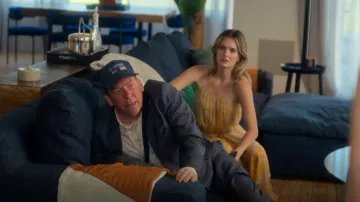 Rodebjer Solin Cosmic Maxi Dress In Fog Blue worn by Devon DeWitt (Meghann Fahy) as seen in Sirens (S01E04)