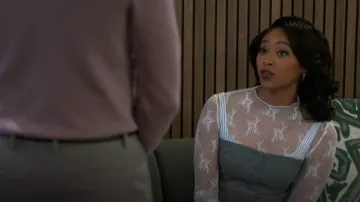 Free People Lady Lux Layering Top worn by  Kat Richardson(Colby Muhammad) as seen in Beyond the Gates (S01E53)