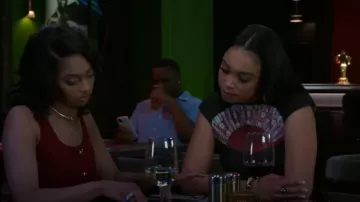 1XBLUE Kitana T-shirt worn by  Chelsea Hamilton(Rhonnirose Mantilla) as seen in Beyond the Gates (S01E60)