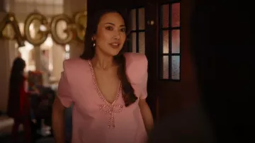 Area Crystal Bow T-Shirt Dress worn by Bianca as seen in The Cleaning Lady (S04E06)