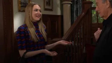 Maeve The Annalise Mock-Neck Mini Sweater Dress worn by Claire Grace (Hayley Erin) as seen in The Young and the Restless on May 15, 2025