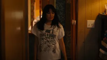 Madeworn Guns N Roses Tee worn by Fiona De La Rosa (Martha Millan) as seen in The Cleaning Lady (S04E09)