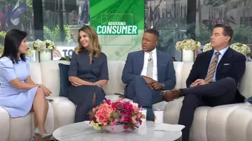 Simkhai Claudine Midi Shirtdress worn by Savannah Guthrie as seen in Today on May 27, 2025