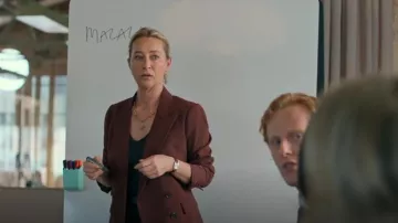 Paige Malbec Blazer worn by Evelyn Jones (Asher Keddie) as seen in Strife (S02E02)