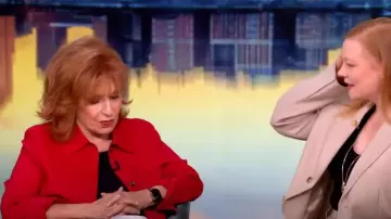 Theory Casual Linen Blend Jacket worn by Joy Behar as seen in The View on May 27, 2025