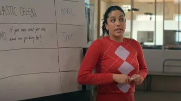 Marcs Women Carlisle Csc Argyle Knit worn by Jeet (Olivia Junkeer) as seen in Strife (S02E03)