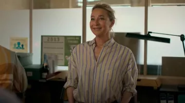Blanca Pamela Shirt worn by Evelyn Jones (Asher Keddie) as seen in Strife (S02E03)