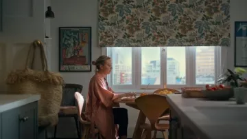 Christian Dior Robe De Chambre Striped Robe worn by Evelyn Jones (Asher Keddie) as seen in Strife (S02E04)
