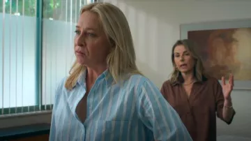 Jac + Jack Oslo Shirt worn by Evelyn Jones (Asher Keddie) as seen in Strife (S02E04)