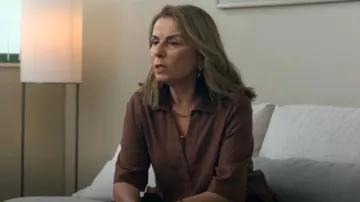 Jac + Jack Jess Short Sleeve Shirt worn by Ginny (Tina Bursill) as seen in Strife (S02E04)
