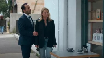 Mimco Radiate Bag Charm worn by Evelyn Jones (Asher Keddie) as seen in Strife (S02E05)